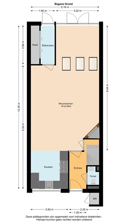 Floorplan - Agnes Croesinklaan 5, 2636 HL Schipluiden